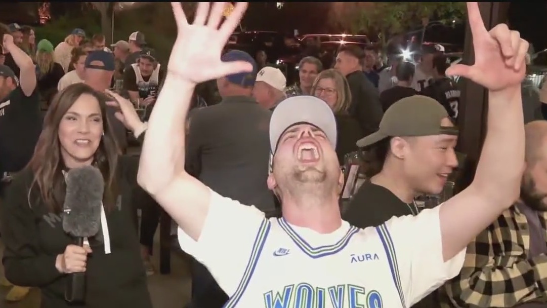 MN Timberwolves fans celebrate as team heads to WCF