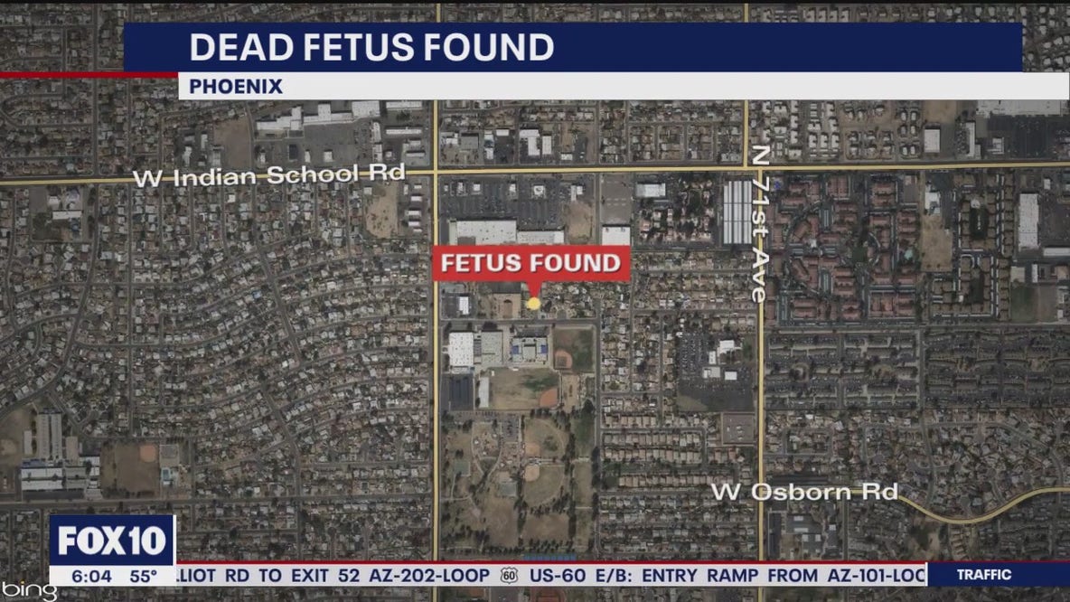 Dead fetus found in west Phoenix: PD