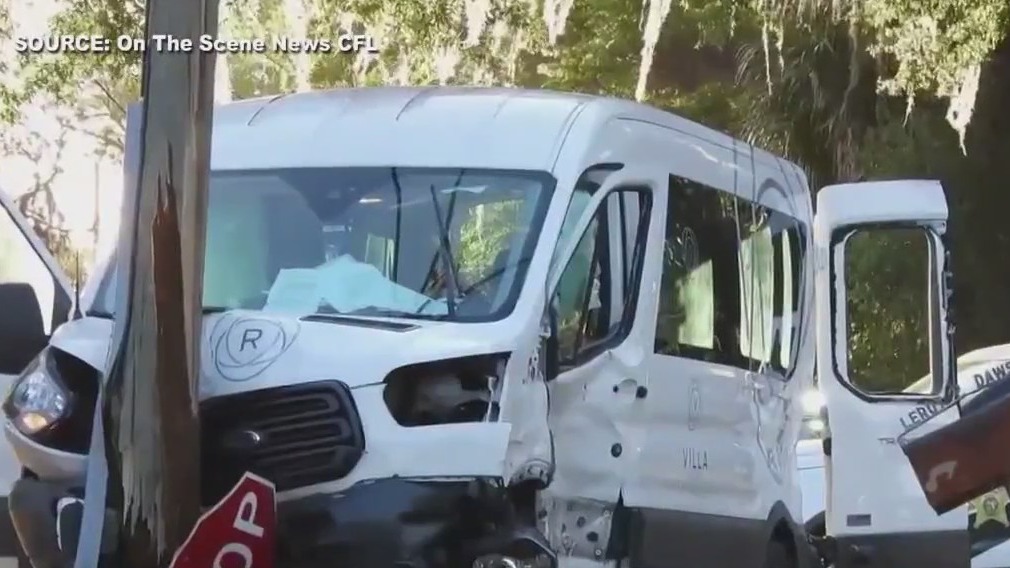 Woman, 93, killed after transport shuttle struck by car whose driver ran through stop sign: FHP