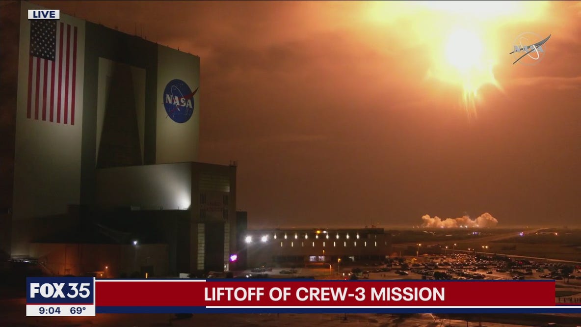 NASA SpaceX Crew-3 launch