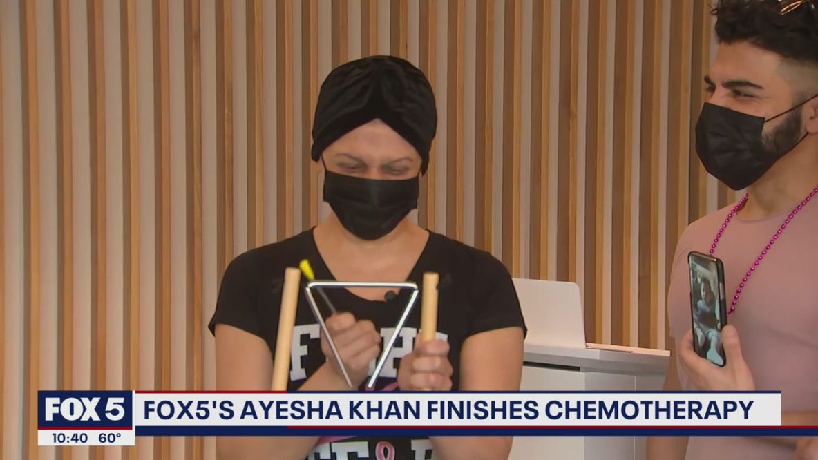 FOX 5's Ayesha Khan finishes chemotherapy