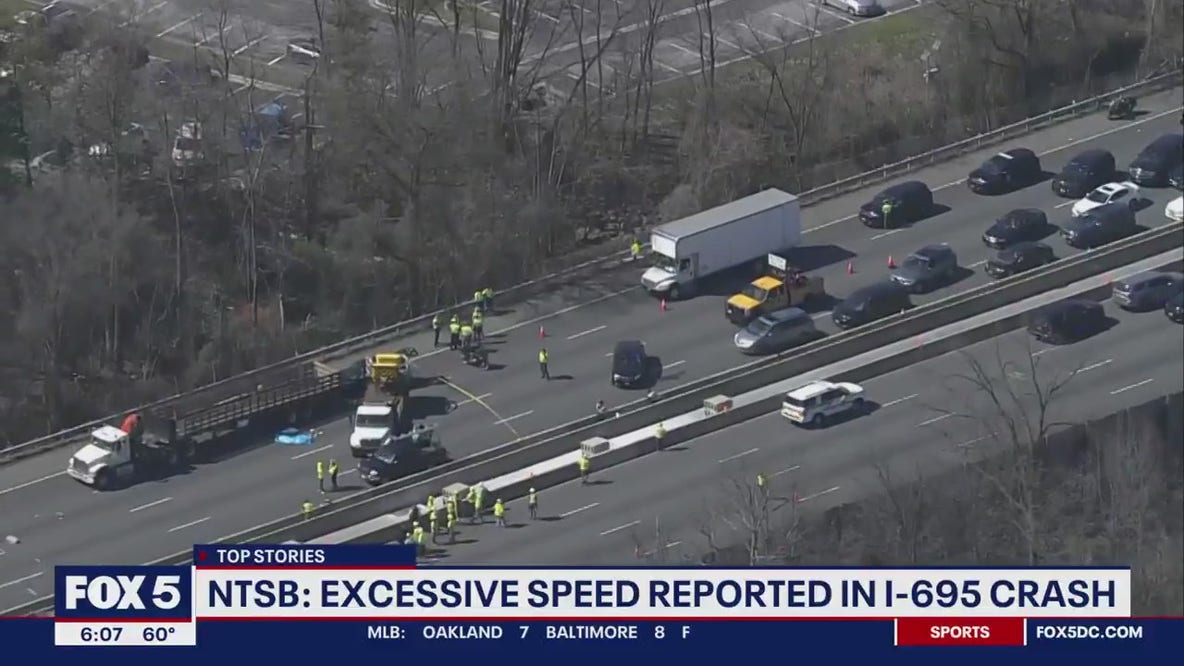 NTSB: Excessive speed reported in crash that left construction workers dead in Baltimore County