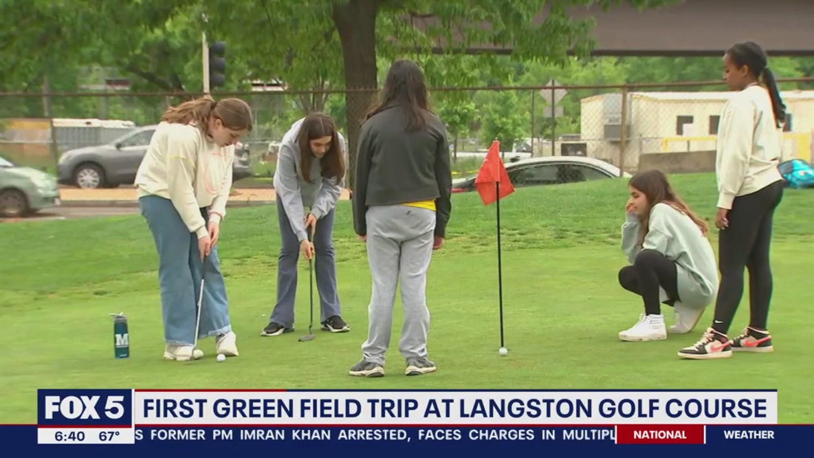 First green field trip at Langston Golf Course