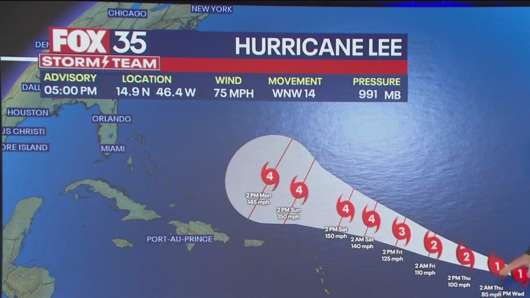 Hurricane Lee may become Category 5 storm