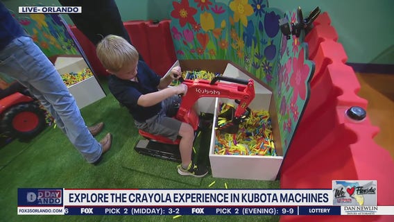 Exploring the Crayola Experience Orlando in Kubota machines