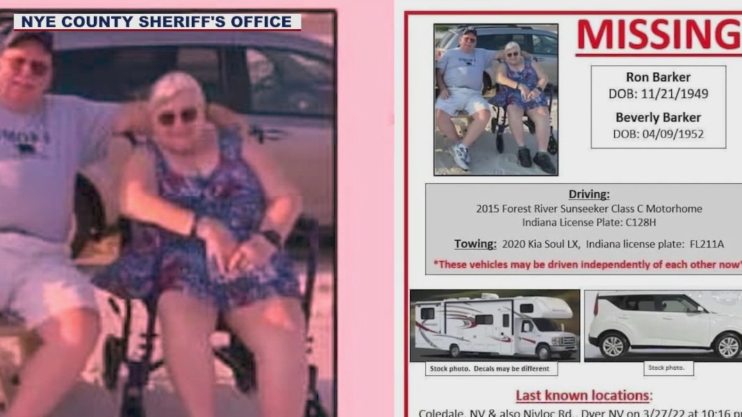 Missing Indiana couple heading to Arizona found; husband dead, wife alive
