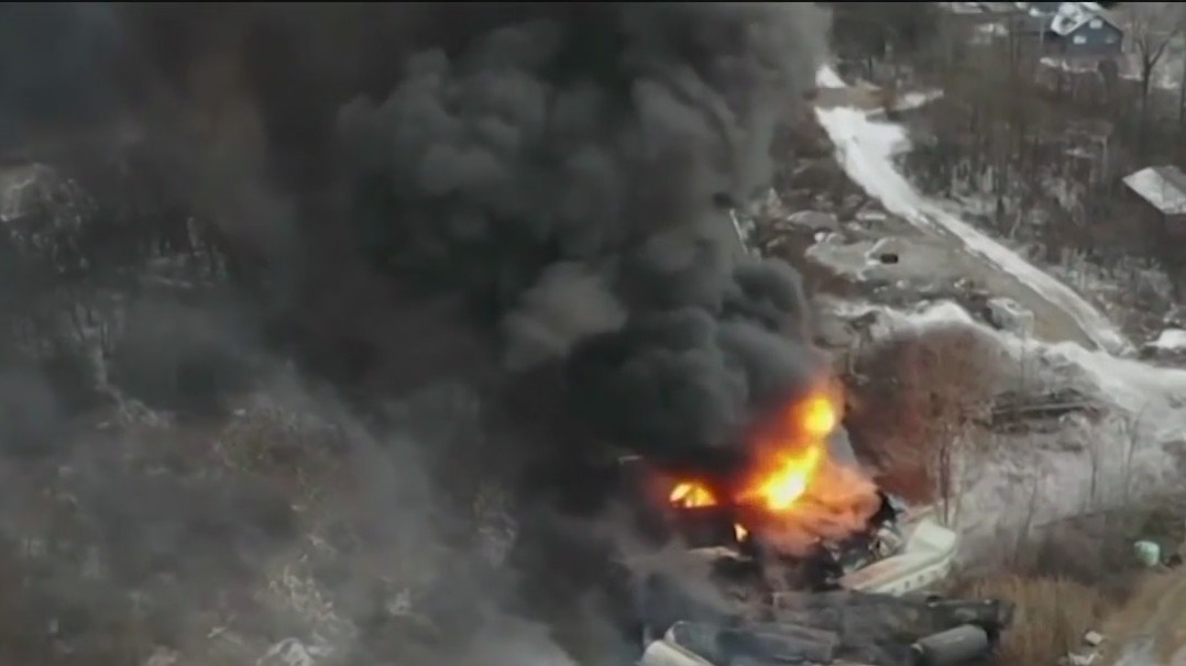 Upset Ohio town residents seek answers over train derailment