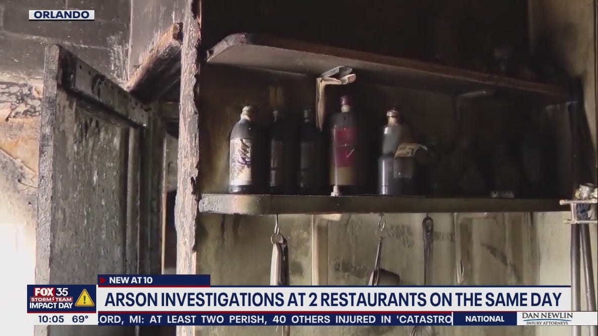 Arson investigations at 2 restaurants on the same day