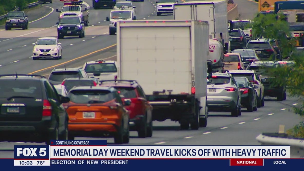 Memorial Day weekend travel: Traffic, delays across the DMV