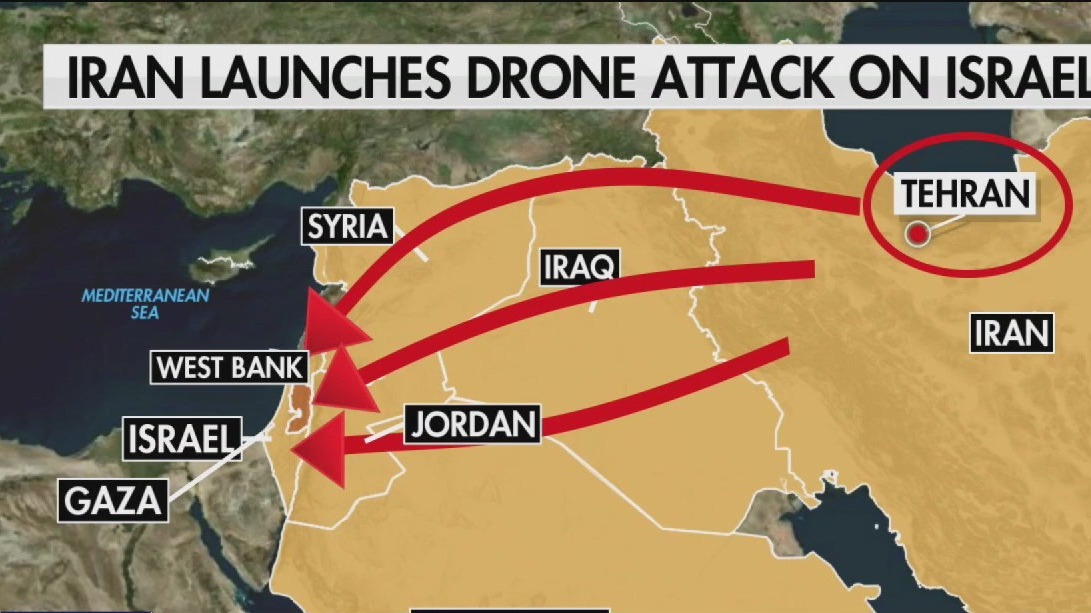Iran launches 300 drones in attack on Israel
