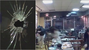 Diners duck for cover as gunfire comes through window of Chicago restaurant