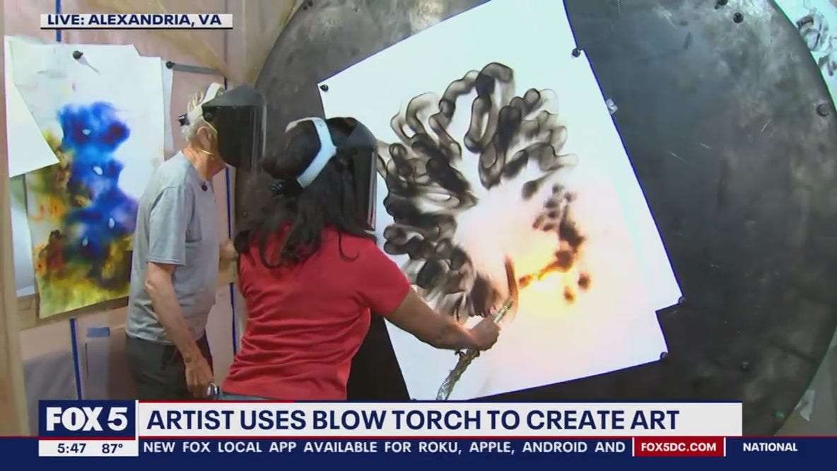 Alexandria artist uses industrial torch to create art