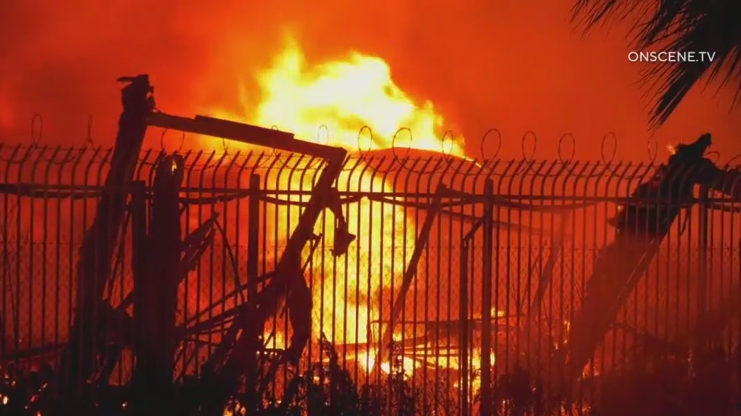 RV dealership destroyed in fire