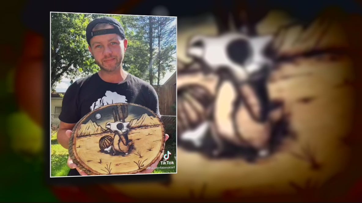 Former White Lake art teacher becomes TikTok, Instagram star with wood burning
