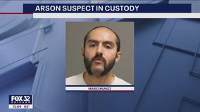 Man accused of setting Halloween decorations on fire in custody