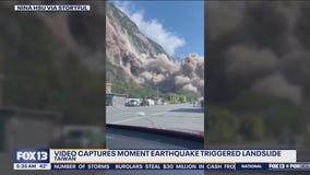 Taiwan earthquake triggers massive landslide