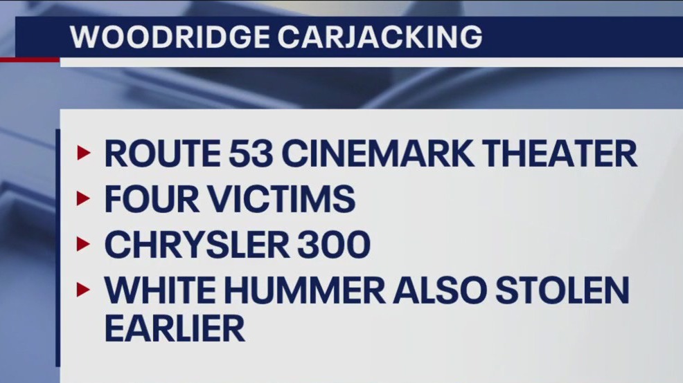 Armed carjacking reported outside Woodridge movie theater