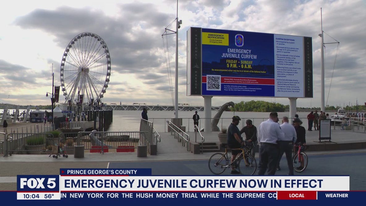 Police begin enforcing teen curfew at National Harbor