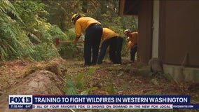 Training to fight wildfires in Western Washington