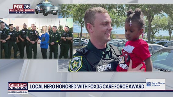 FOX 35 Care Force: Orange County deputy honored for saving baby from burning apartment building