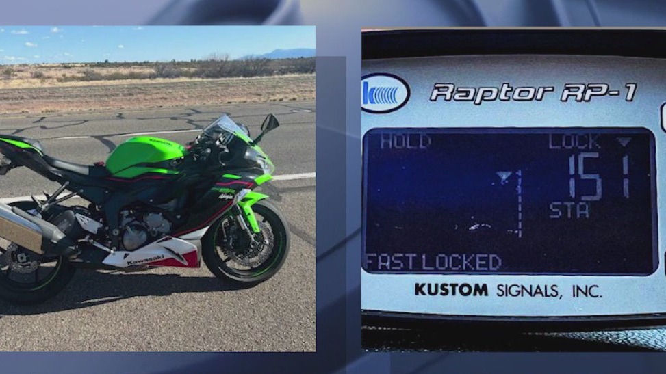 Motorcyclist arrested in AZ for going 150+ mph, DPS says