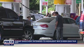 Cheap gas event intended to highlight WA's high gas tax