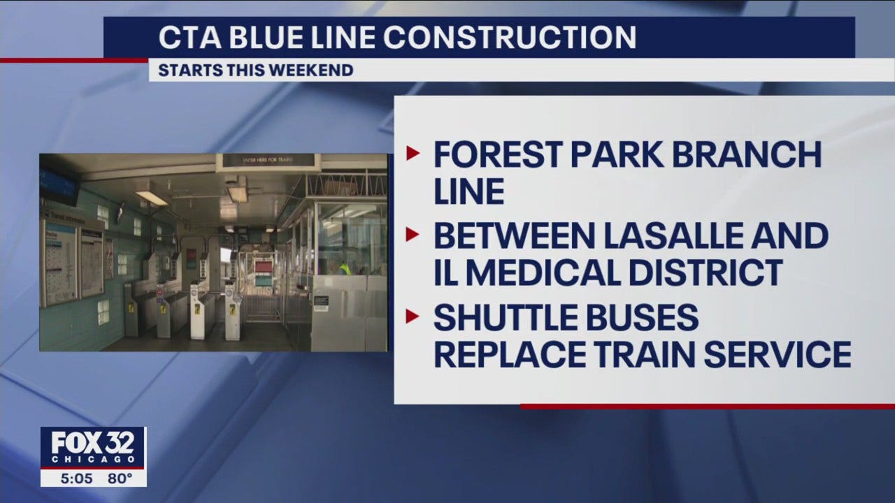 Some CTA Blue Line stations to close Sunday for rebuild | FOX 32 Chicago