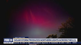 Solar storm produces Northern Lights across the U.S.