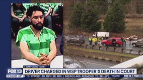 Driver charged in WSP trooper's death in court