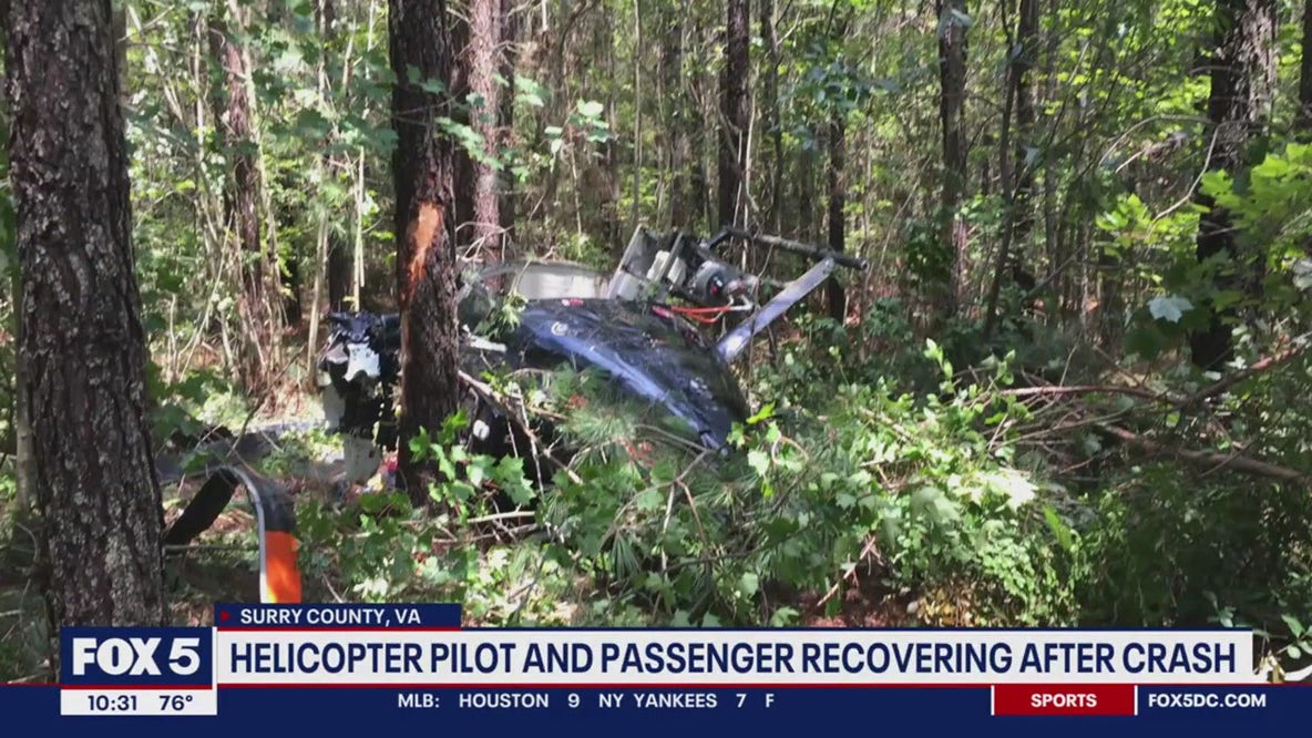 Virginia State Police investigating helicopter crash that left 2 injured