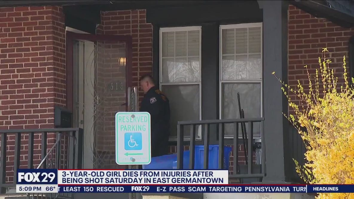 3-year-old girl dies after being shot in eye in East Germantown