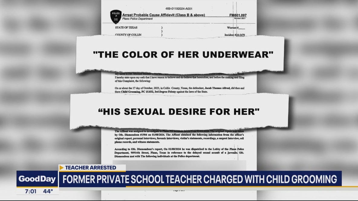 Plano teacher accused of grooming female student