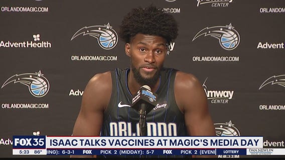 Isaac talks vaccines at Orlando Magic's media day
