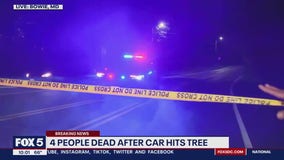 4 people dead after SUV hits tree in Bowie