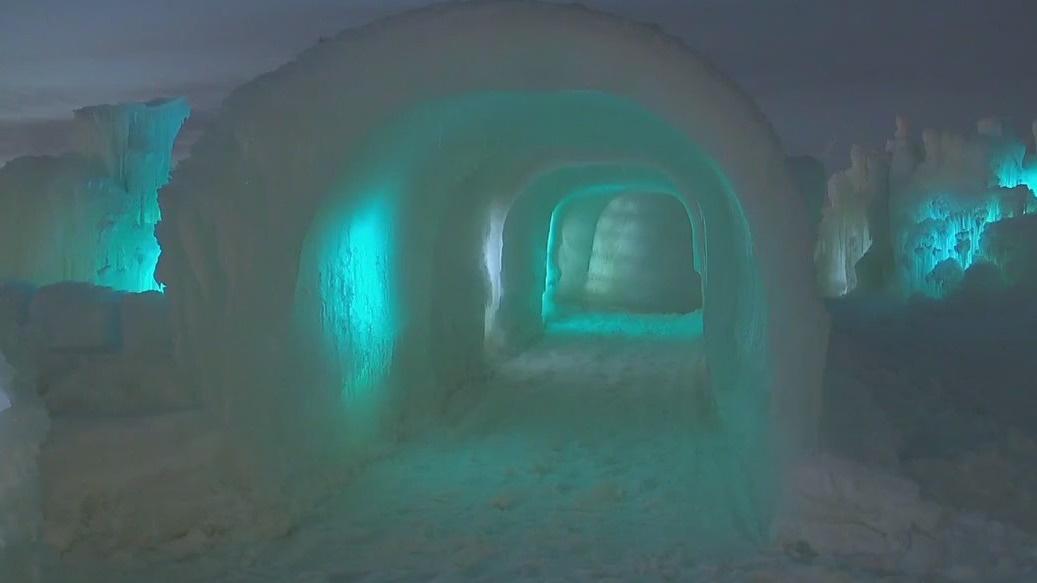Cold puts Lake Geneva Ice Castles back on track after delayed opening