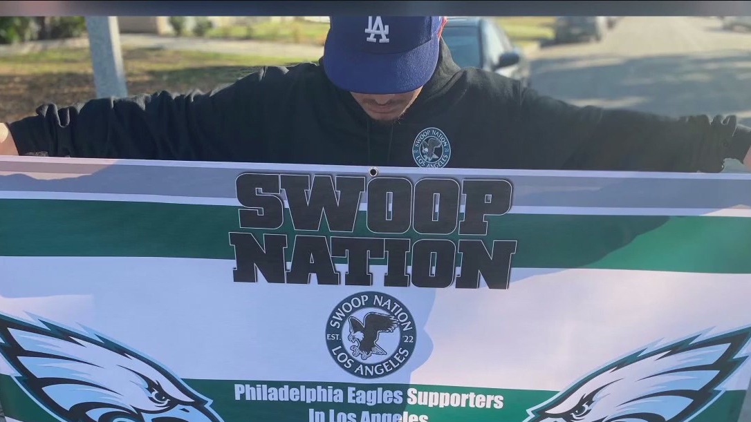'Swoop Nation': LA's Philadelphia Eagles fan base gets ready for Super Bowl LVII