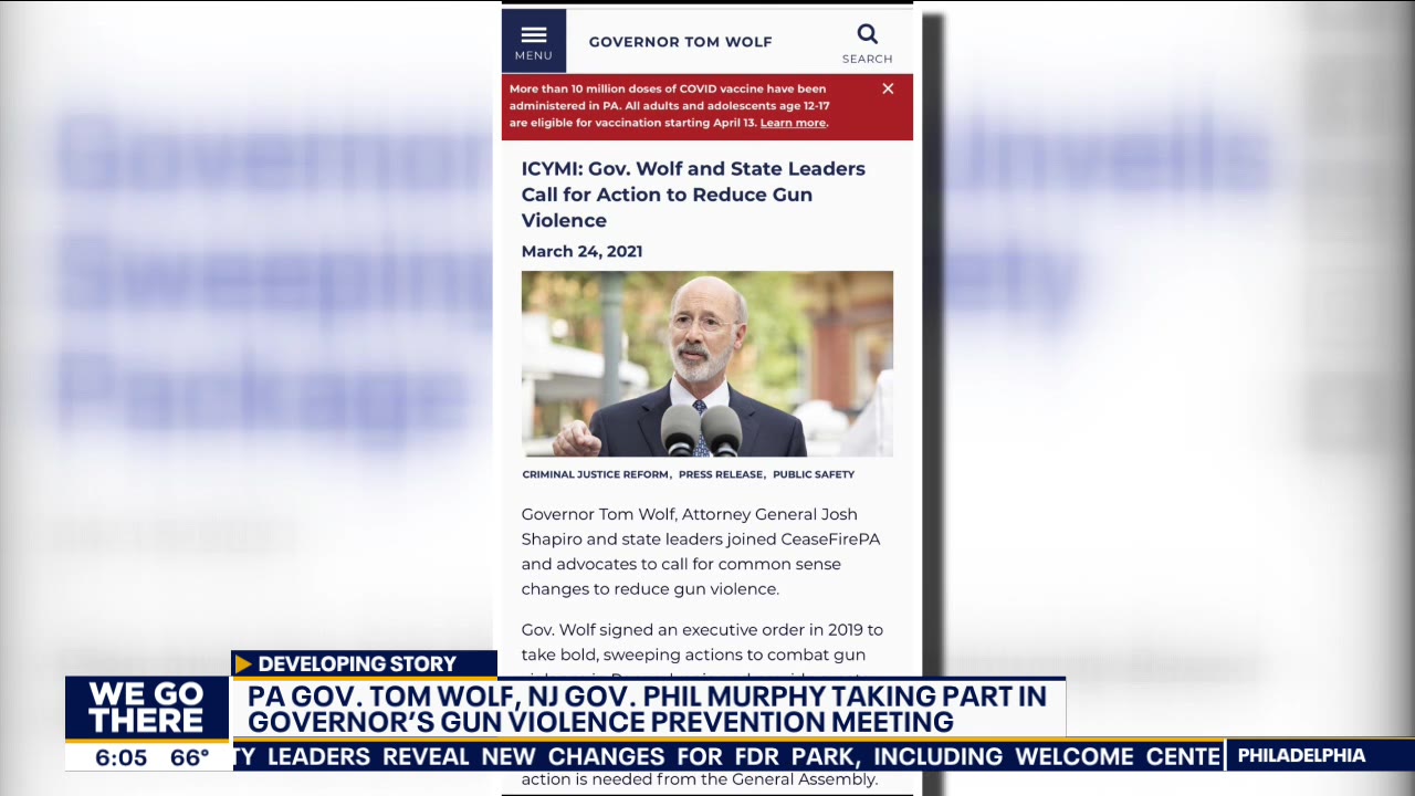 Local governors to announce initiative on gun violence