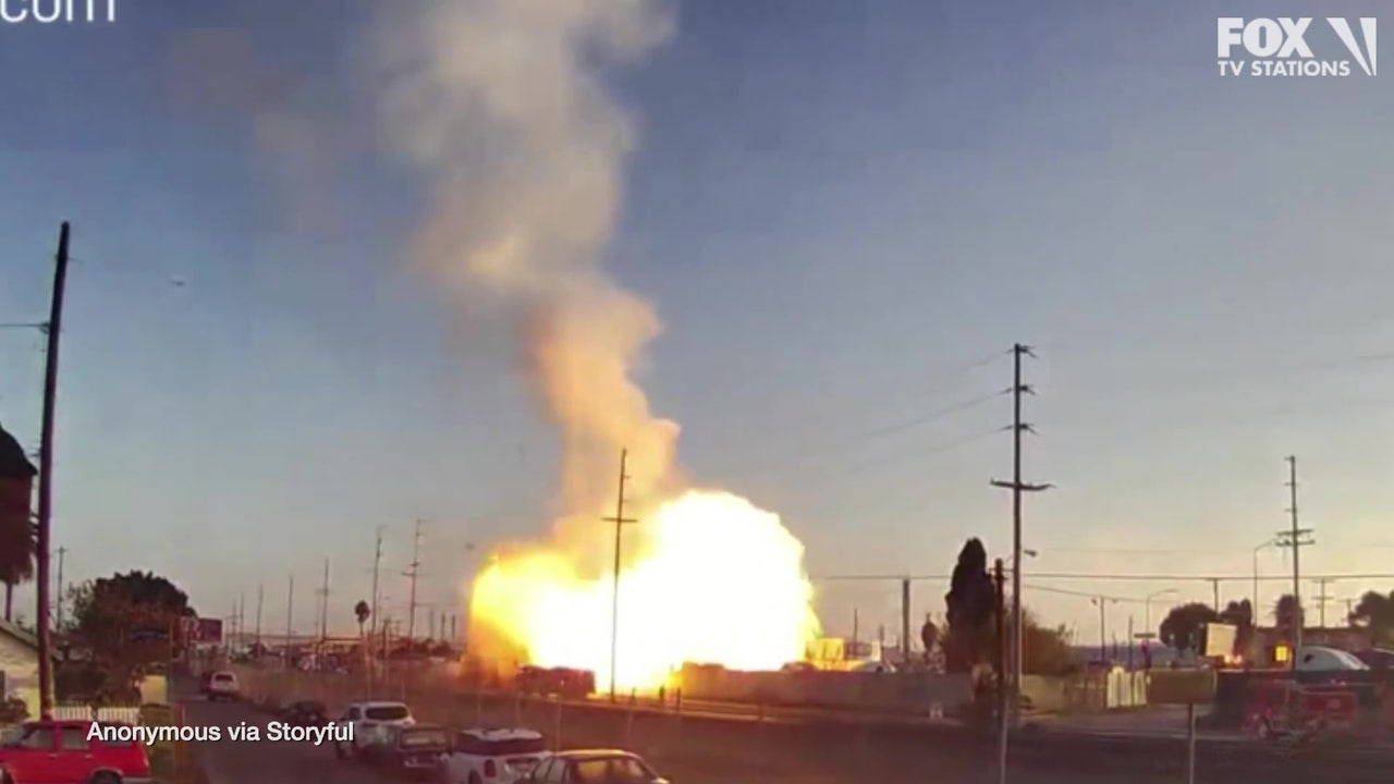 Video shows explosion that injured firefighters