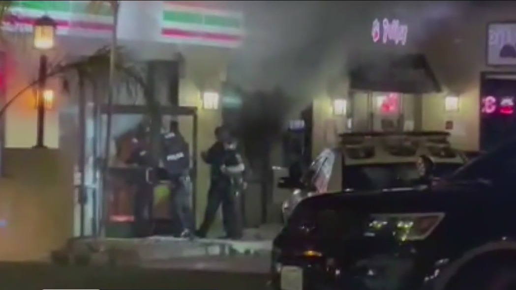 Woman arrested in 7-Eleven store barricade, fire in Mid-Wilshire