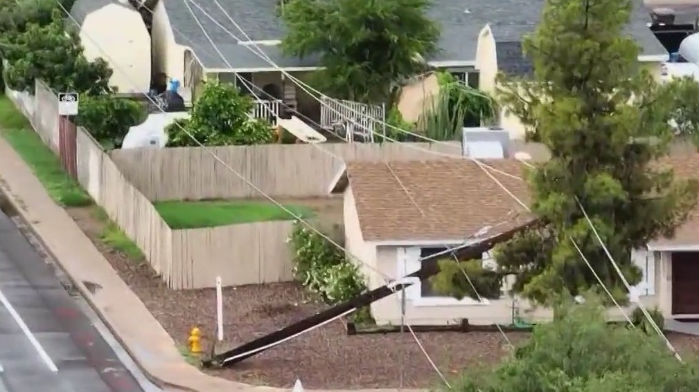 Hundreds of power poles downed in Arizona during monsoon season, APS says