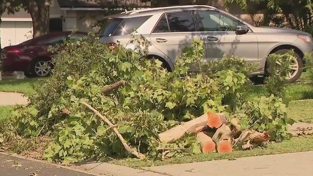 Overnight storms produce damage in Orange County