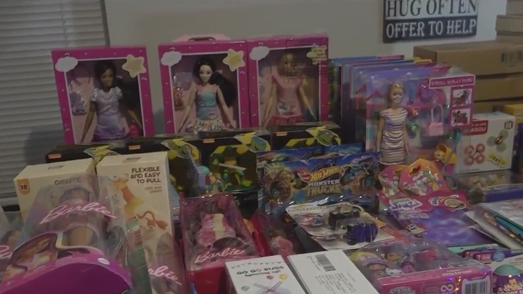 Teen collects toys for children in hospital