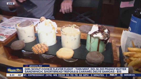 Local bar features Girl Scout cookie flavor flight