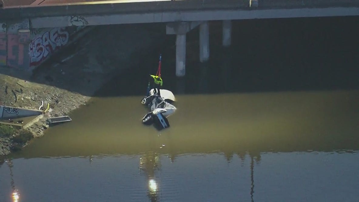 1 dead after car falls into Dominguez Channel