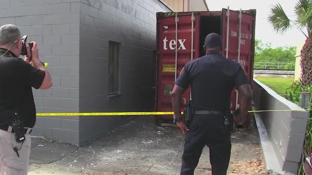 Missing Florida woman found in shipping container