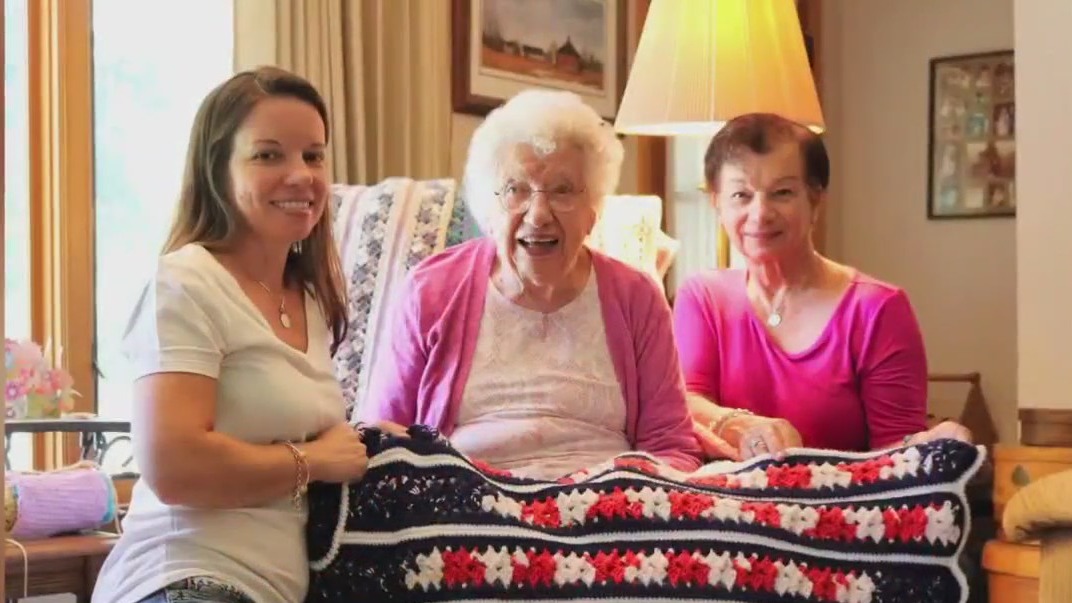 Grafton centenarian shares crochet talent