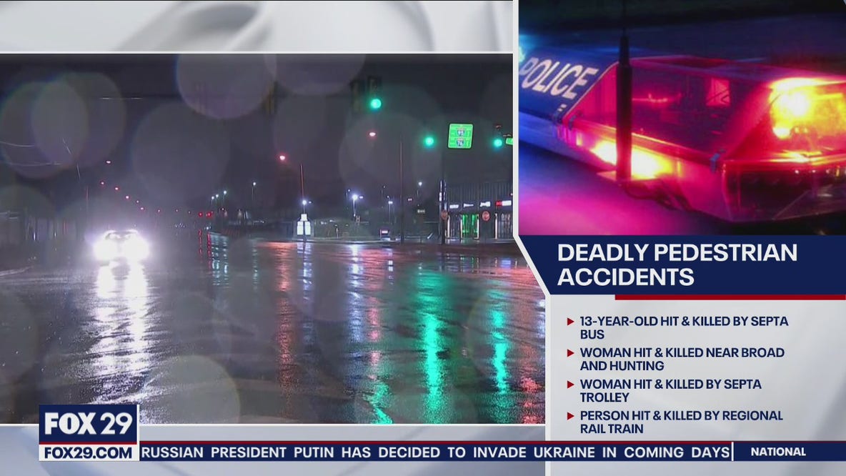 Philadelphia police investigating several unrelated pedestrian accidents in last 24 hours