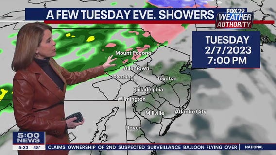 Weather Authority: Monday, 5 p.m. update