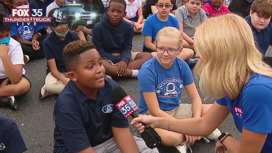 FOX 35 Storm School visits Goldsboro Elementary