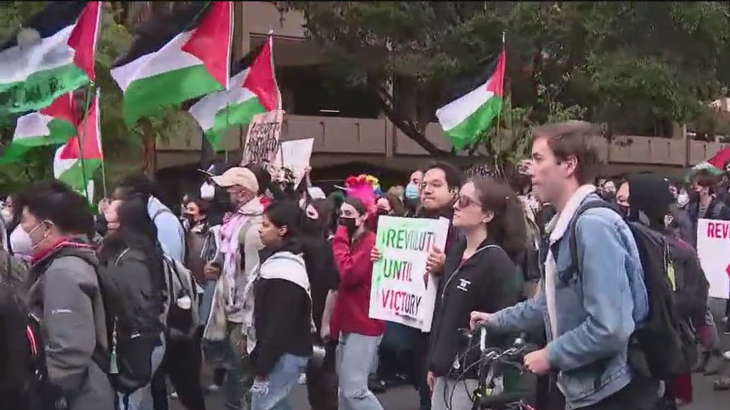 Stanford University sees pro-Palestinian protest during Admit Weekend